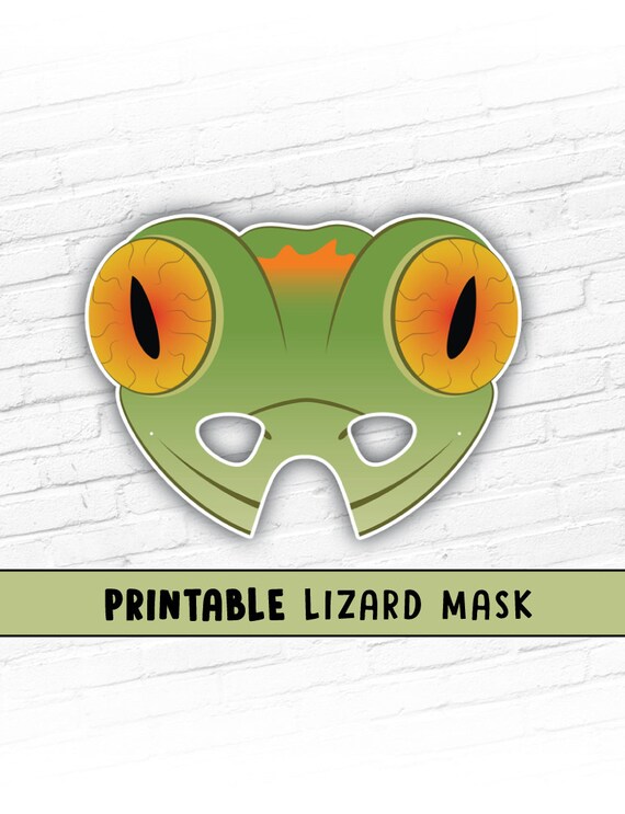Lizard Mask Gecko Lizard Mask Reptile Party Mask