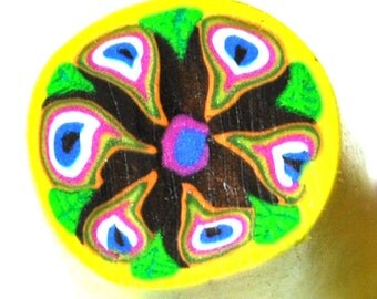 Fimo polymer clay millefiori cane nail art by orly