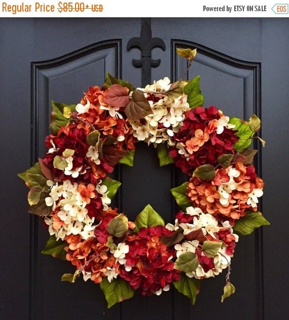 MEMORIAL DAY SALE Wreath Wreaths Hydrangea by twoinspireyou
