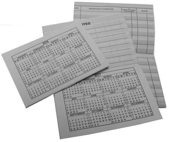 5 Debit Card REGISTERS-Now with 32 pages-Balance Column Mini