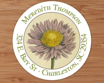 Vintage Daisy - Custom Address Labels or Stickers