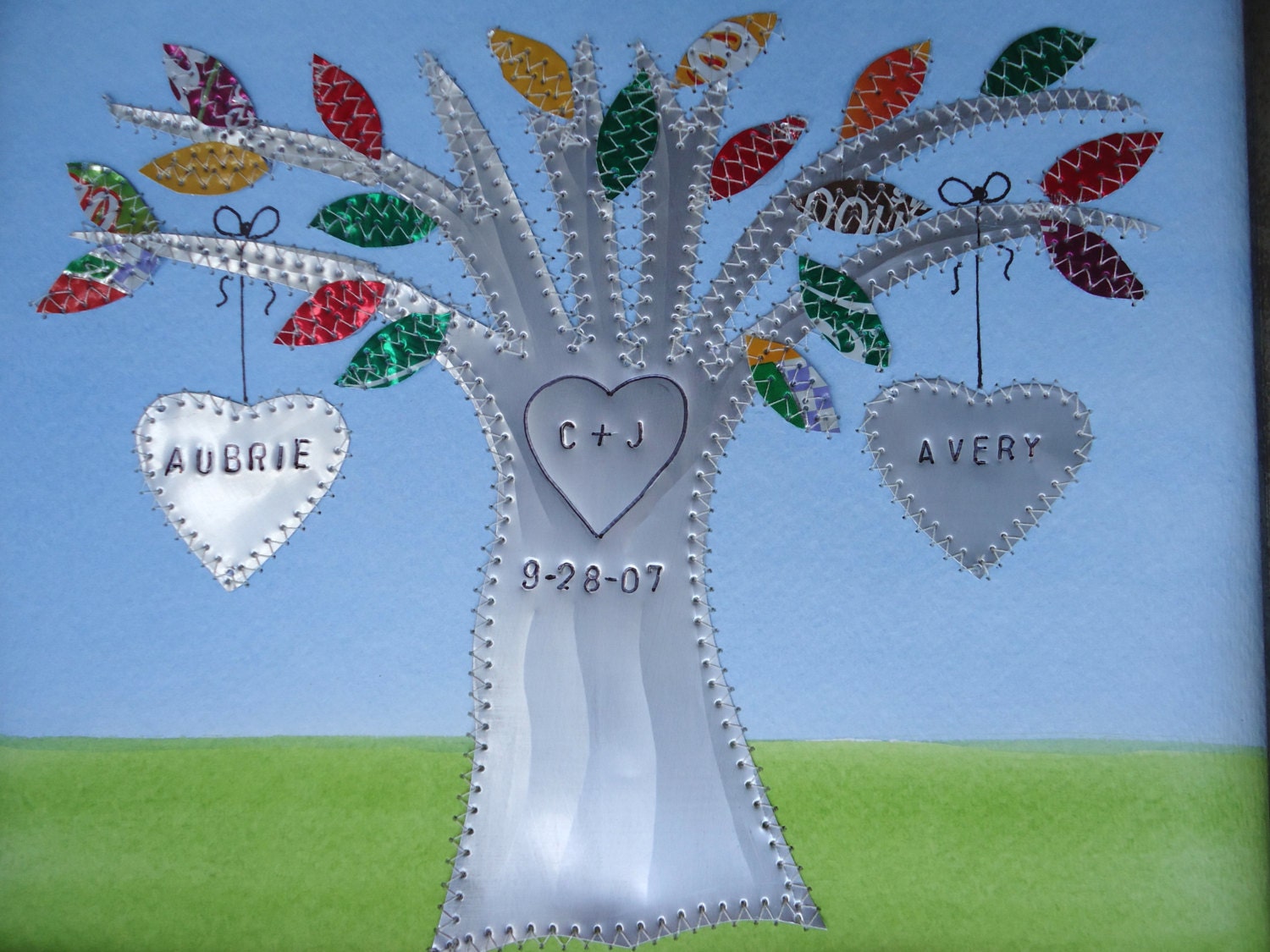 10 Year Wedding Anniversary Tin Anniversary Gift Hearts Family
Ten Year Wedding Anniversary