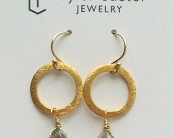 Cole Earrings in Shades of Blue by taylorcuster on Etsy