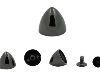10 sets.Black Cone Spikes Screwback Studs Leathercraft Decorations Findings 13x12 mm. CO BL0754 87