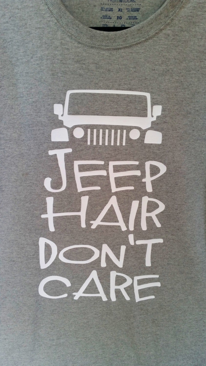 Jeep Hair Don�t Care Ladies Jeep Fan Shirt