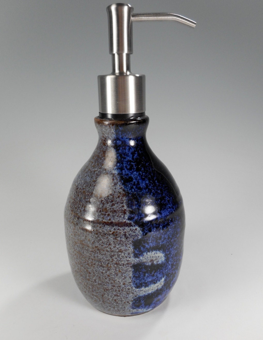 Pottery soap dispenser pump ceramic lotion pump stoneware