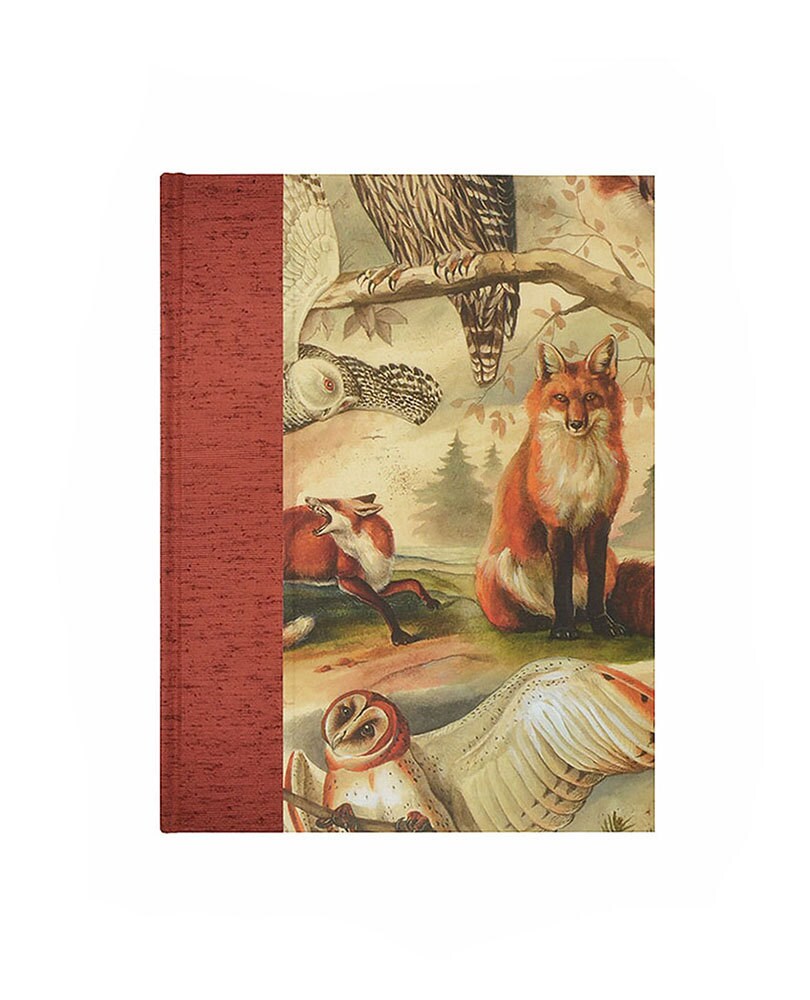 Wine Cellar Record Book Owls and Foxes by WolfiesBindery on Etsy