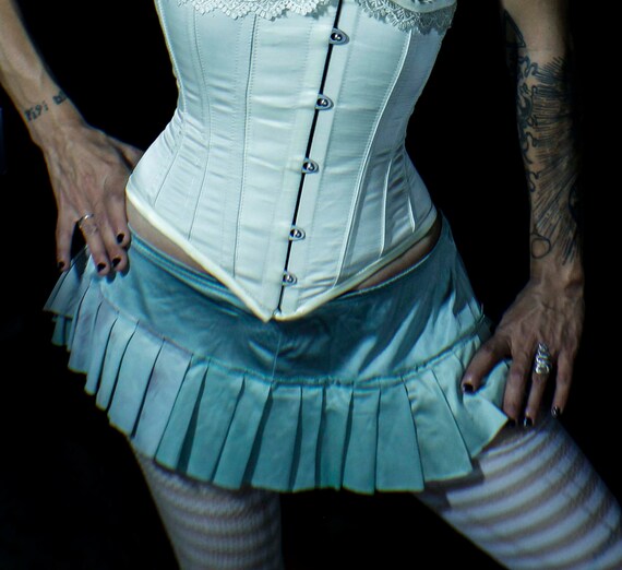 Sea foam Ruffles Aqua Mini Skirt Sea foam Ruffles Aqua Mini Skirt