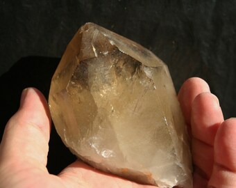Citrine Quartz Crystal Point with Rainbow