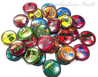 Chore Chart Magnet, Chore Magnet, 1" Button, Chore Chart, Chore Organization, Cleaning Chart, Cleaning Magnet, Cleaning, Chore Assignment