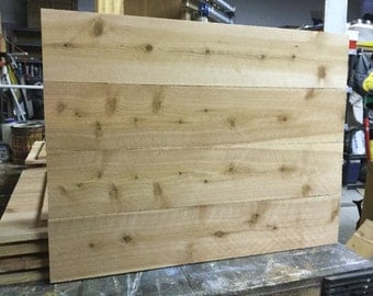 Blank Wood Sign - Pallet Style Signs - Make Your Own Sign - Raw Cedar Sign - Large Blank Sign - DIY unfinished Sign