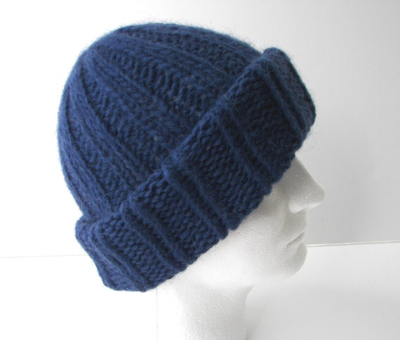 ICELANDIC WOOL Chunky Hand Knit Beanie Ski Hat in by ATIdesign