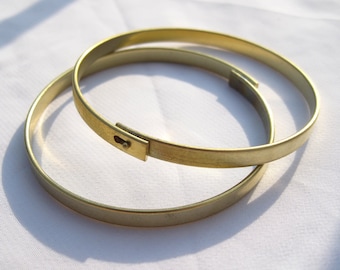 2pcs Raw Bangle Brass Bracelet DIY Craft Jewlery Design t069