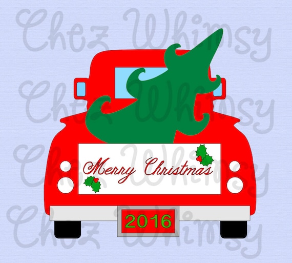 Download Truck SVG Christmas Truck SVG Truck with Tree Svg Design