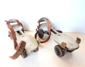 1950's Metal Roller Skates Kingston USA Metal Toy