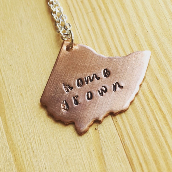 Items similar to Ohio jewelryohio necklacehome grownohio native