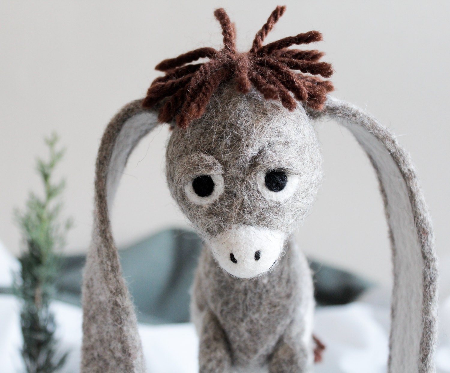 nestor the long eared christmas donkey stuffed animal