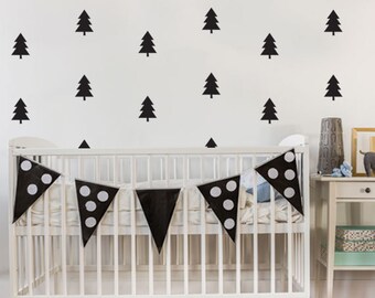 Black And White Wall Decals pine tree wall decal | etsy Black And White Wall Decals pine tree wall decal | etsy
