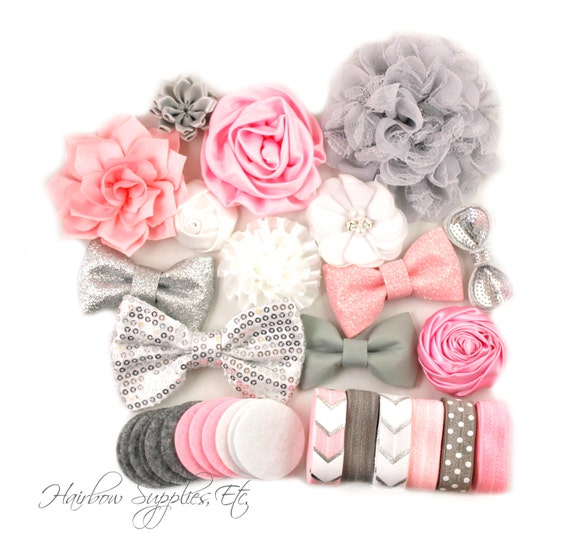 baby headbands baby headband pink silver white headband kit pink silver white makes 12 headbands baby baby headbands baby headband pink silver white headband kit pink silver white makes 12 headbands baby