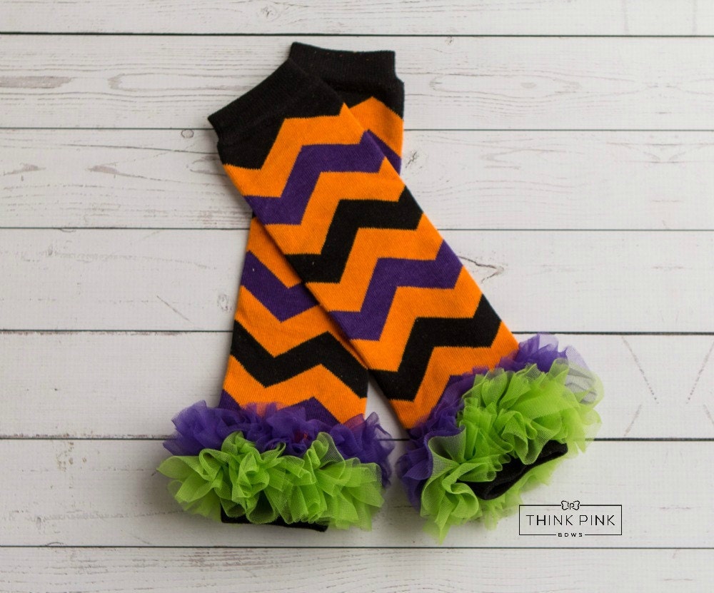 Halloween leg warmers baby leg warmers infant leg by ThinkPinkBows