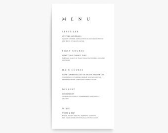 Wedding Menu Template, Printable Menu, Menu Cards, Menu Template, Printable Menu, Wedding Menu Design, Bar Menu, Menu Printable, Menu Card