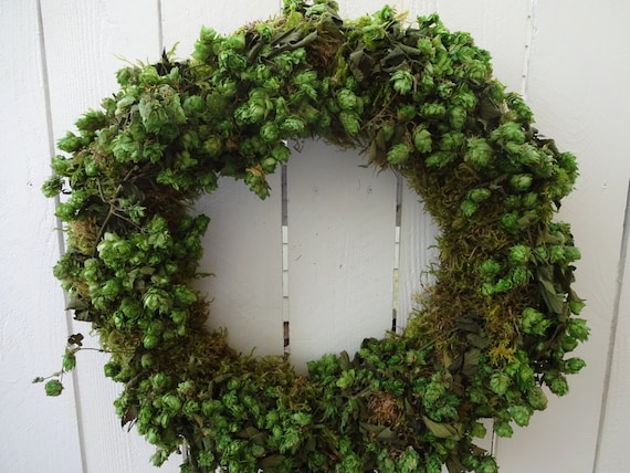 Saint Patrick's Day Wreath Tuscan Decor Hops Wreath