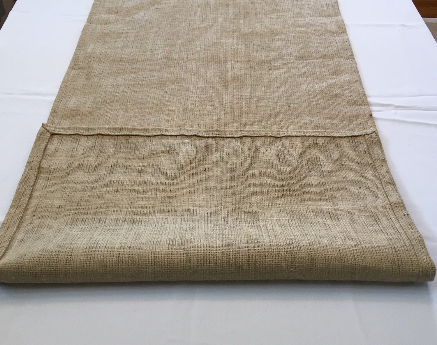 Burlap Table Runner Extra Wide Runner Wedding Shower