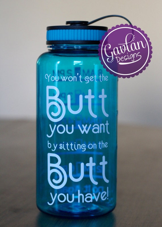 34 OZ Water Bottle with Times and Quote You by GavlanDesigns