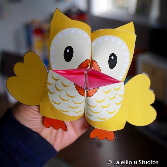 PRINTABLE FOREST Animals Cootie Catchers PDF by LaleliloluStudios