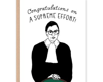 Ruth Bader Ginsburg Card - Congrats