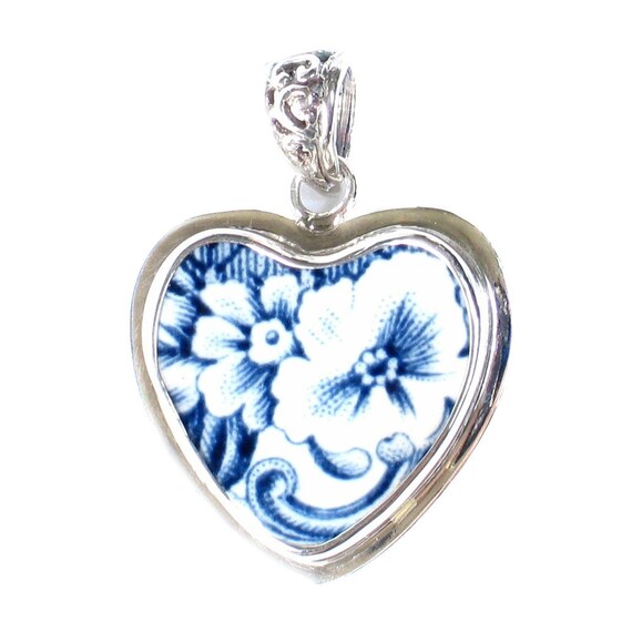 Broken China Jewelry Johnson Bros Coaching Scenes Floral