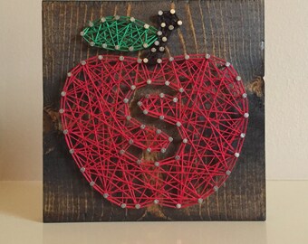 Teacher Gift apple string art