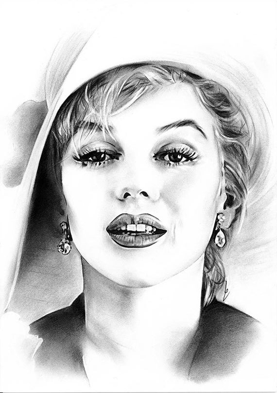 Marilyn Monroe Original Drawing