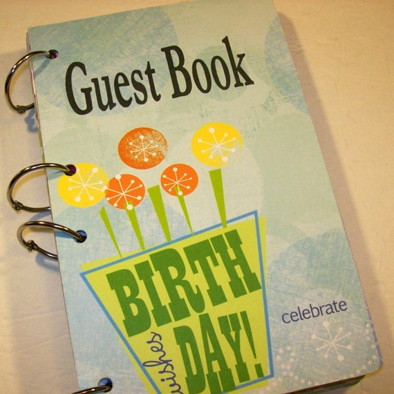 Guest Book First Birthday Party Sign in Book Birthday Party
