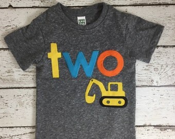 Construction birthday, construction birthday shirt, construction invitation, construction party, construction party decor, Excavator shirt