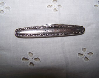 Vintage Empire Sterling Silver Pocket Knife