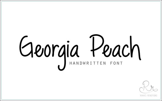georgia peach font free