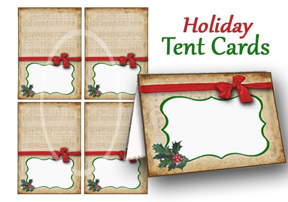 downloadable free place card template cute christmas