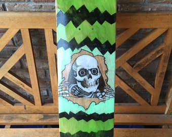 7-ply Canadian maple Skateboard - with Inked pencil drawing.