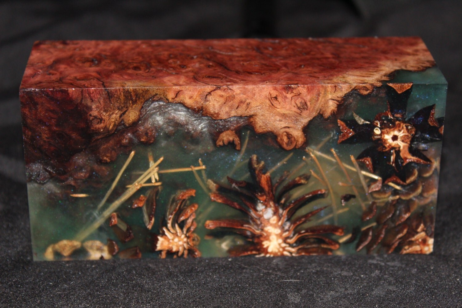 Stabilized Burl Wood And Cast Resin Hybrid by AppalachianWoodCo