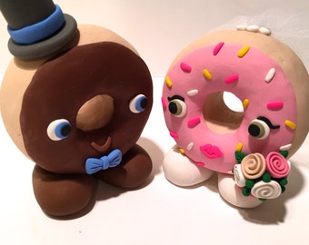 Donut Wedding Cake Topper - Choose Your Colors