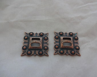 Paire Jeremiah Watt Old Time Conchos Bride Boucle Dos 1 1/2