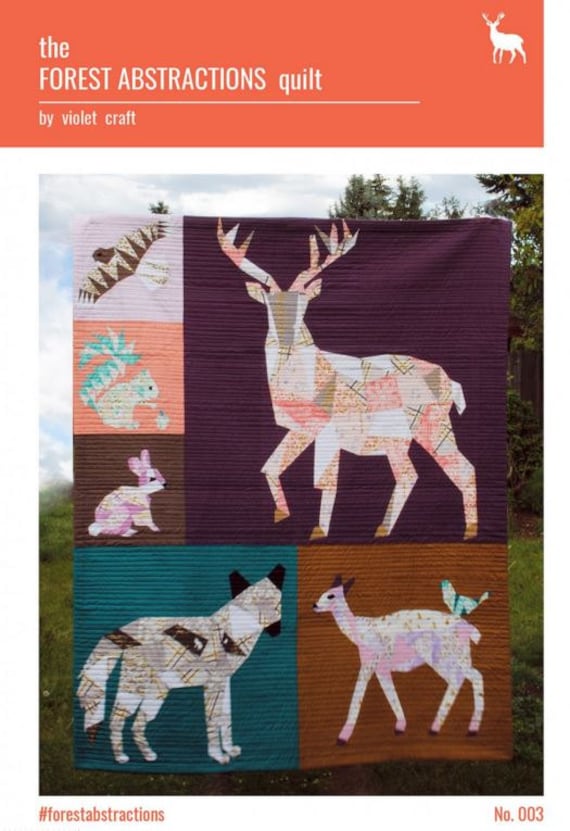 The Forest Abstractions Quilt by Violet Craft