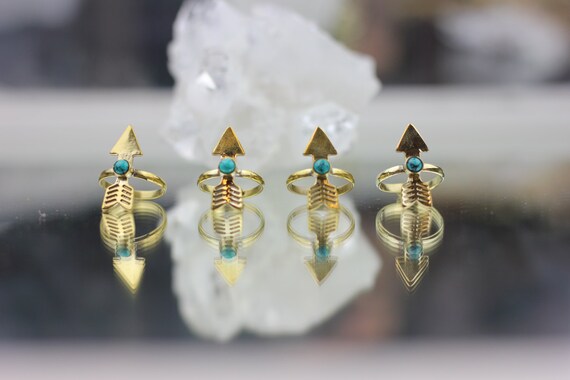 ARROW RING- Turquoise Ring- Arrow Jewellery- Navajo- Native American Ring- Adjustable Ring- Bohemian- Stack Ring- Gypsy Jewellery- Festival