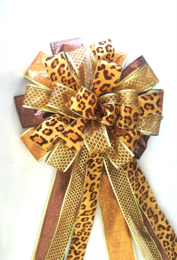 christmas bow leopard bow gold bow tree by topitofftreetopbows christmas bow leopard bow gold bow tree by topitofftreetopbows