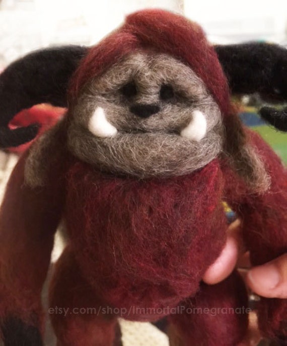 MADE TO ORDER Needle felted monster