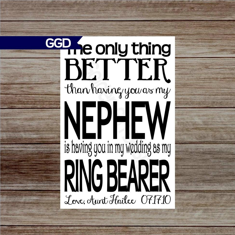 Will You Be My Ring Bearer Card bridal party cards nephew