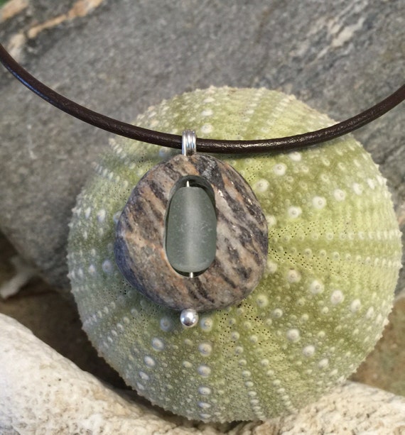 Beach Stone Jewelry Beach Stone With Light Sea By Seasidebyarlene3