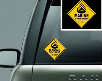 Marine Girlfriend Full Color Vinyl Decal