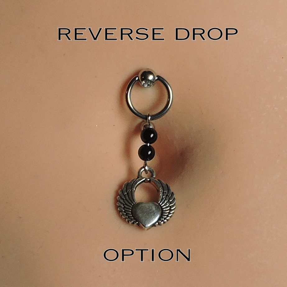 Belly Button Ring Piercing Curved Barbell Navel by JeweledNavel